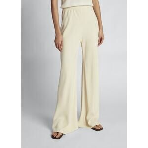 The Row Gala Wide Leg Cady Pants stretch Ivory Size XL $1090 Sold Out